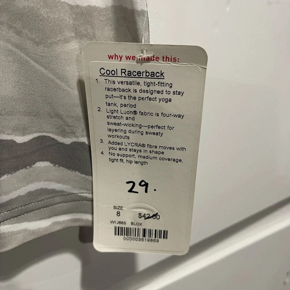 Lululemon Cool Racerback - Picture 4 of 4